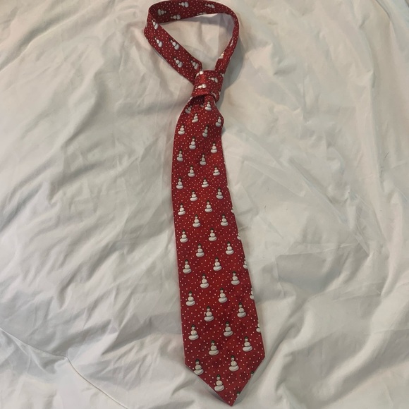 JOS A BANK 100% Silk Snowmen Mens Necktie Miracle Collection Christmas Holiday - Picture 3 of 4